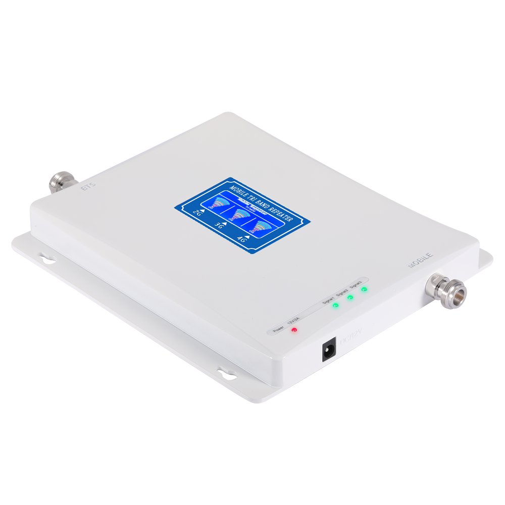 2 3 4G mobile network booster GSM 900 1800 2100 MHz 3-band mobile phone signal repeater/amplifiers